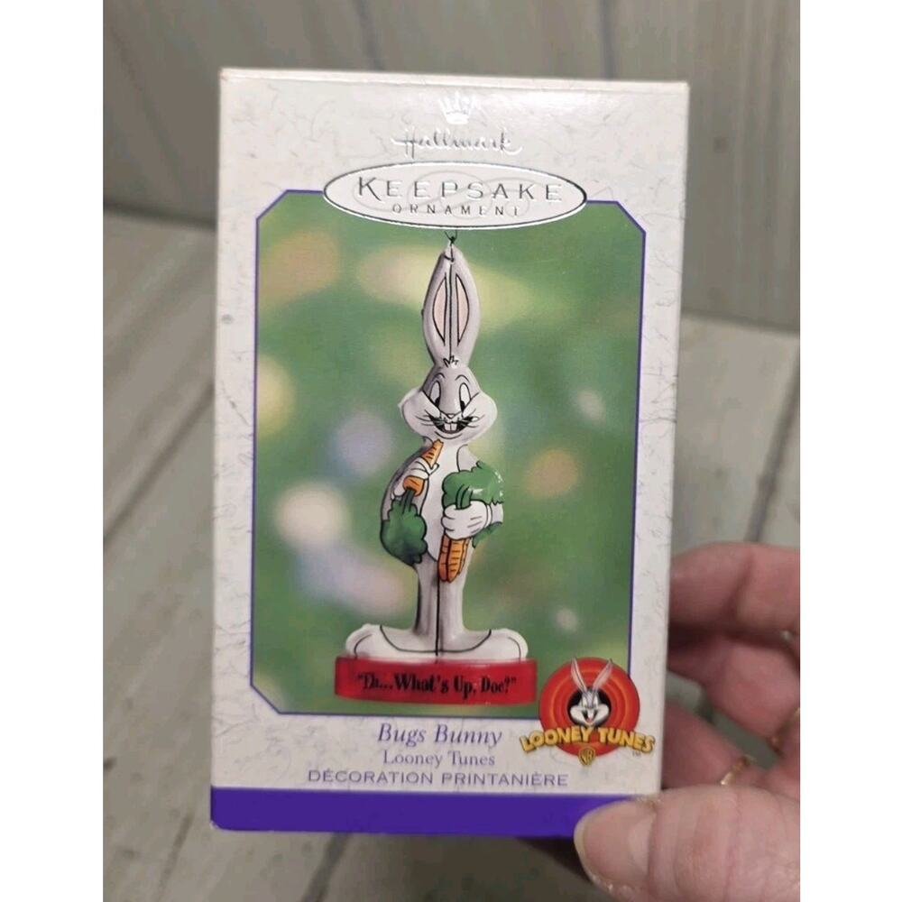 Vtg 98 Hallmark Bugs Bunny What's Up Doc Looney Tunes Keepsake Ornament Holiday
